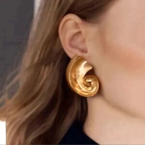 Gold SEMI-CIRCULAR EARRINGS